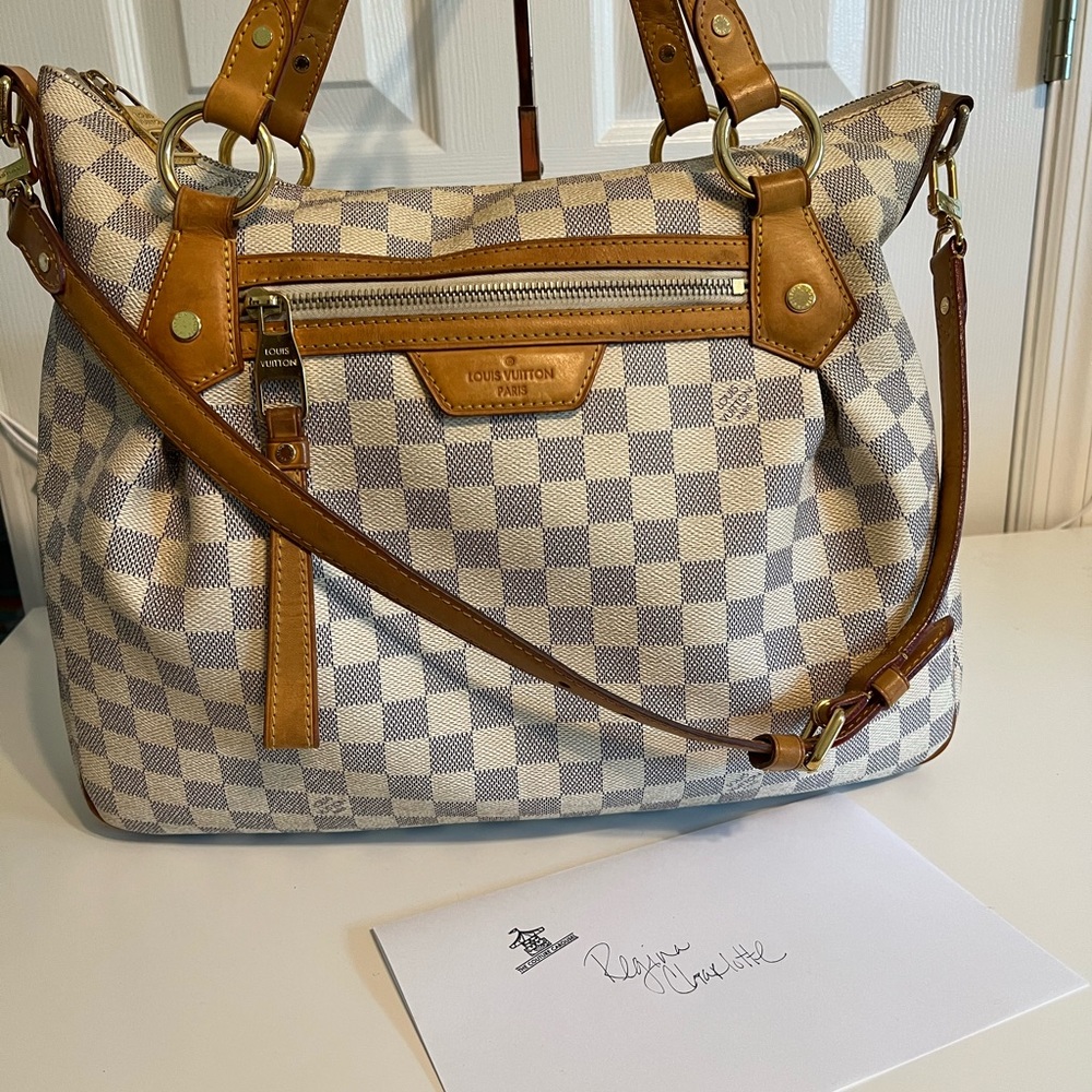 Louis Vuitton Evora damier azur DA hobo classic spring summer bag w strap